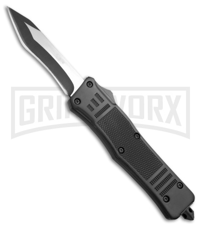 Atomic Defender Recurve Tanto Black OTF Automatic Knife